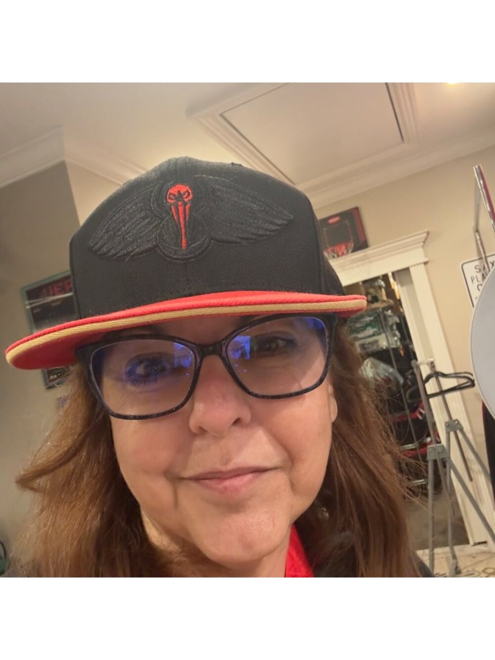 Mitchell & Ness New Orleans Pelicans Snapback Hat Black Red Hardwood Classics OS